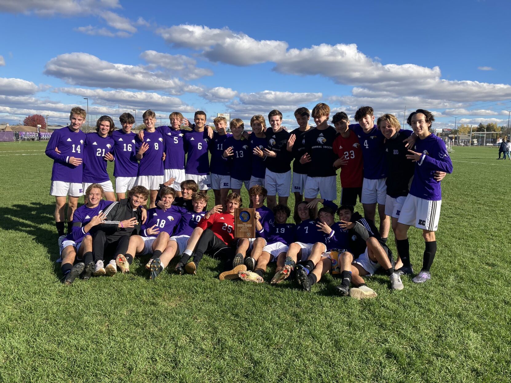 102321 Eau Claire Memorial boys soccer regional champions